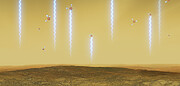 Artystyczna wizja powierzchni i atmosfery Wenus