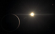 Artistieke impressie van het planetenstelsel TOI-178