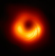Una veduta del buco nero supermassiccio di M87 in luce polarizzata