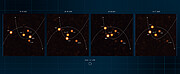 Imágenes obtenidas por el VLTI de ESO de estrellas del centro de la Vía Láctea