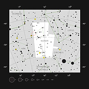 Kulmaviivotin-tähdistössä sijaitseva NGC 6164/6165-sumu