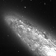 Detail of spiral galaxy NGC 253
