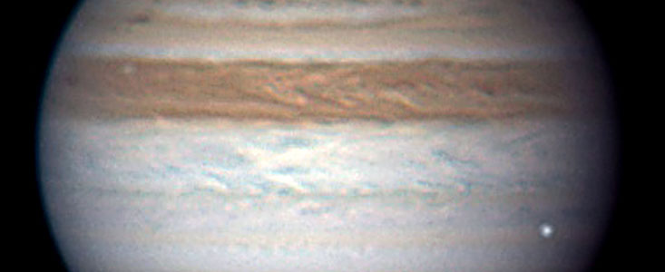 A fireball in the atmosphere of Jupiter