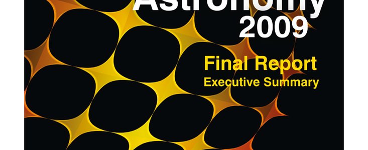 Front cover of the International Year of Astronomy 2009 Final Report Executive Summary