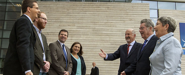 Begrüßung des österreichischen Präsidenten an den ESO-Einrichtungen in Santiago