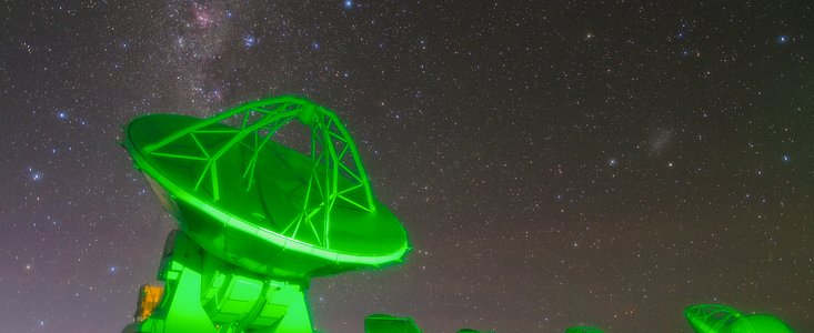 Le antenne di ALMA a Chajnantor