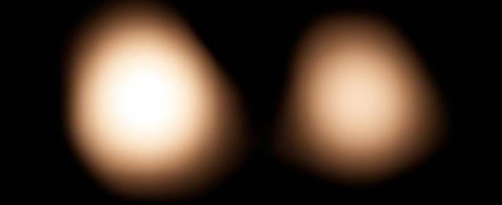 Observações ALMA de Plutão e Caronte