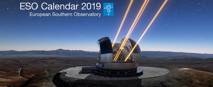 Titelblatt des ESO-Kalenders 2019