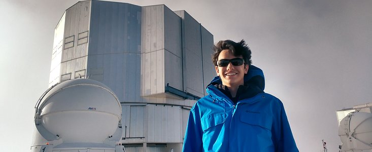 Vencedor da Olimpíada Brasileira de Astronomia e Astronáutica visita o Paranal
