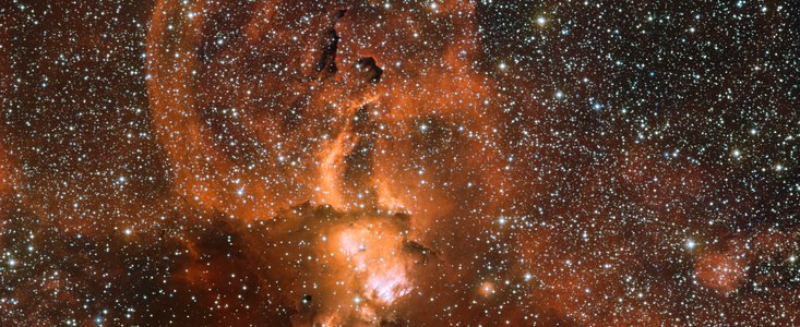 Wide Field Imager view of the star formation region NGC 3582