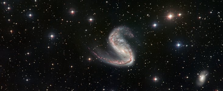 Wide-field view of the Meathook galaxy