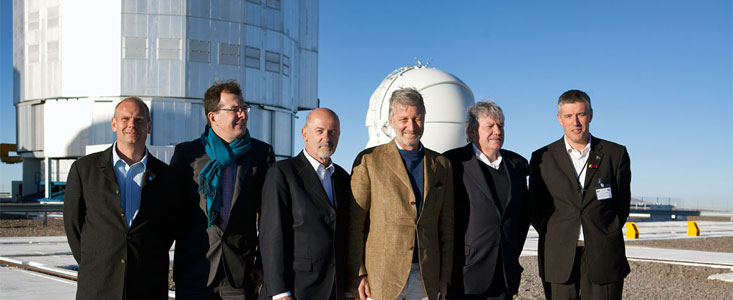 Príncipe Felipe de Bélgica visita el Observatorio Paranal de ESO
