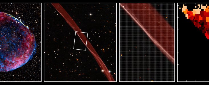 VLT/VIMOS-Beobachtungen der Schockfront im Supernovaüberrest SN 1006
