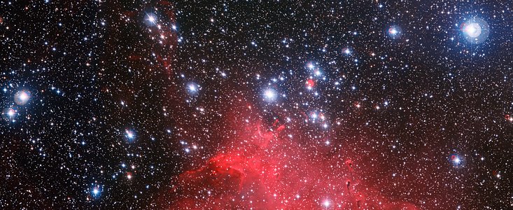 El cúmulo estelar NGC 3572 y su impresionante entorno 