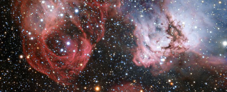 Die Sternentstehungsregion NGC 2035, aufgenommen vom Very Large Telescope der ESO