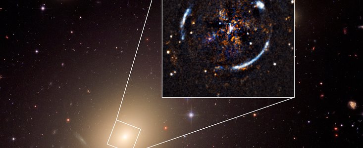 Galaxen och gravitationslinsen ESO 325-G004