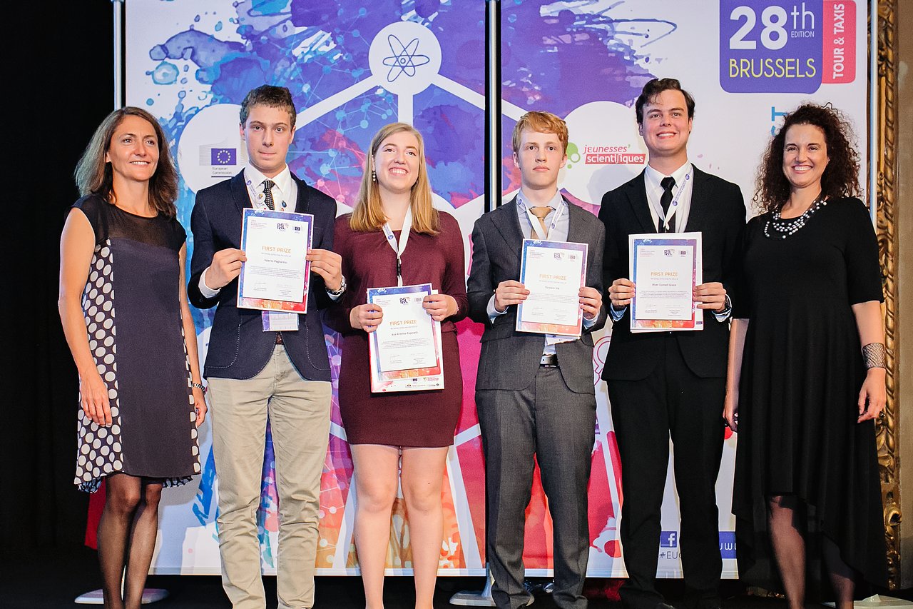 Winners of the 2016 European Union Contest for Young Scientists ESO