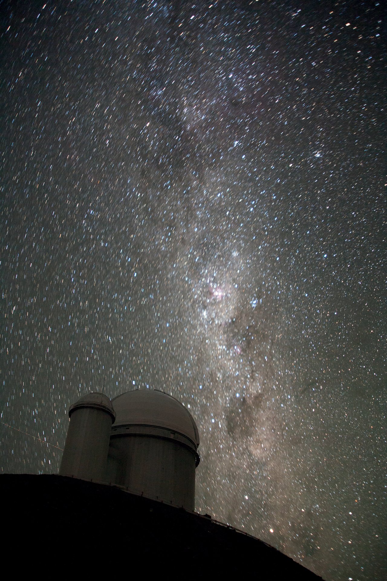 The Milky Way over the ESO 3.6-metre telescope