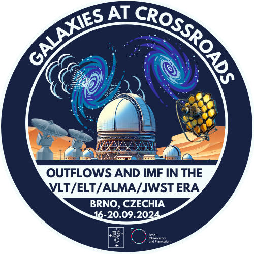 Galaxies at Crossroads: Outflows and IMF in the VLT/ELT/ALMA/JWST Era