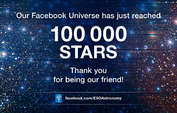 ¡Gracias a nuestros 100000 amigos en Facebook!