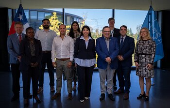 Ximena Lincolao, ministra de ciencias, tecnología, conocimiento e innovación de Chile, visita la sede central de ESO