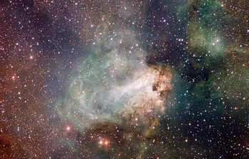 Mounted image 130: VST image of the Omega Nebula