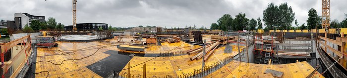 A panorama of construction