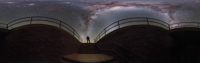 Milky Way at the Residencia (Equirectangular)