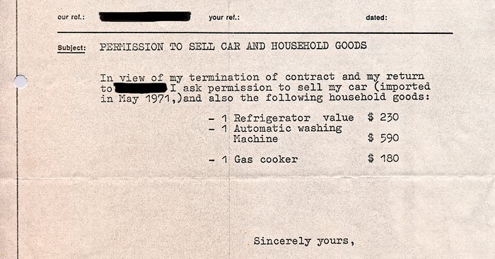 Sale authorisation, 1972