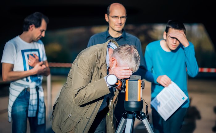 Solar observations during the ESO Open House Day 2017