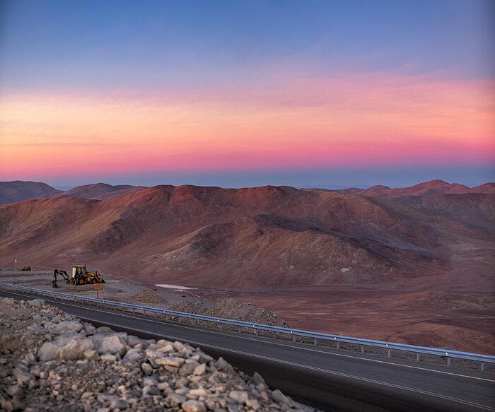 Sunset in the Chilean Atacama Desert