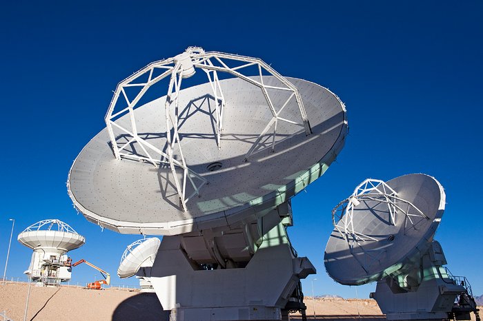ALMA antennas at the OSF