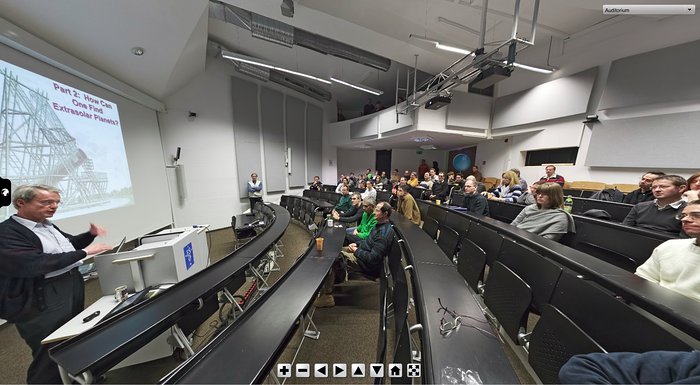 Screenshot of ESO virtual tours 360° at ESO Headquarters