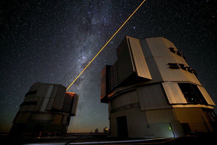 The new PARLA laser in operation at ESO's Paranal Observatory