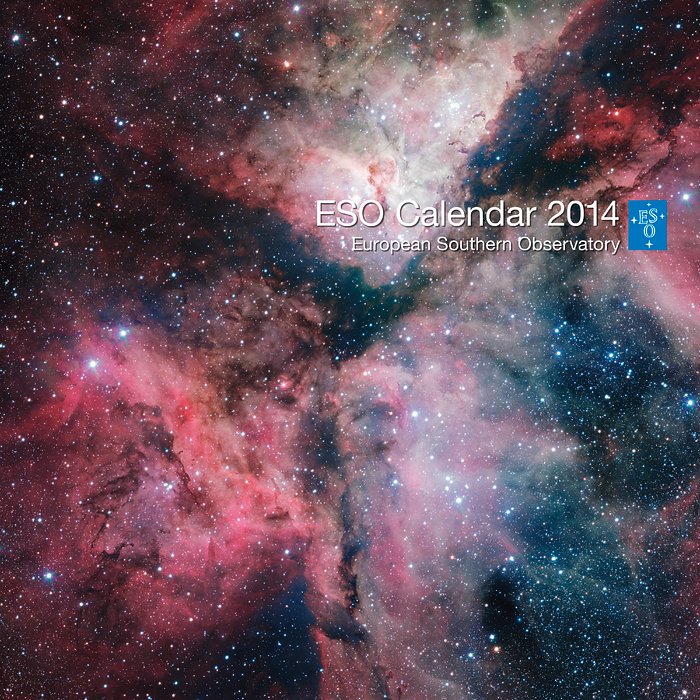 Capa do calendário do ESO para 2014
