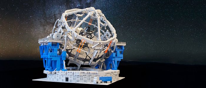 High-resolution photo of the E-ELT LEGO model