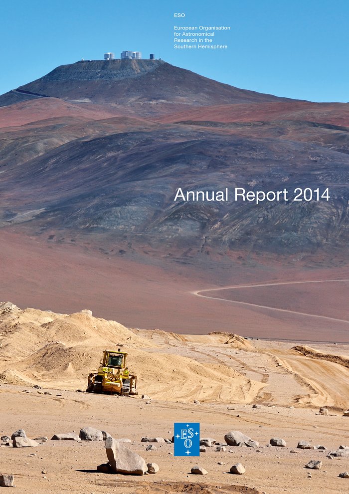 Titelseite des ESO-Jahresberichts 2014