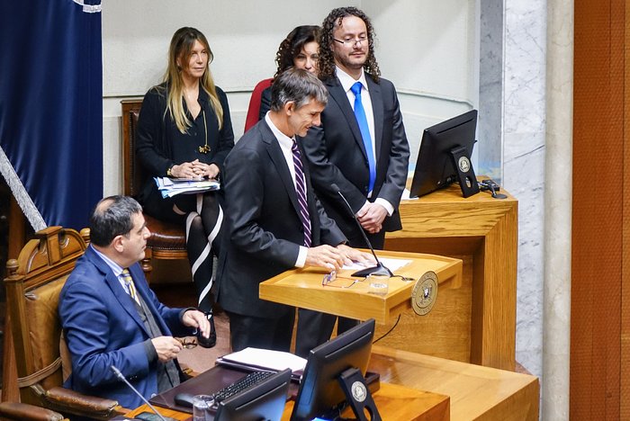 Addressing the Chilean Senate
