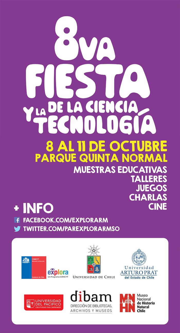 Brochure for the Chilean event VIII Fiesta de la Ciencia 2014