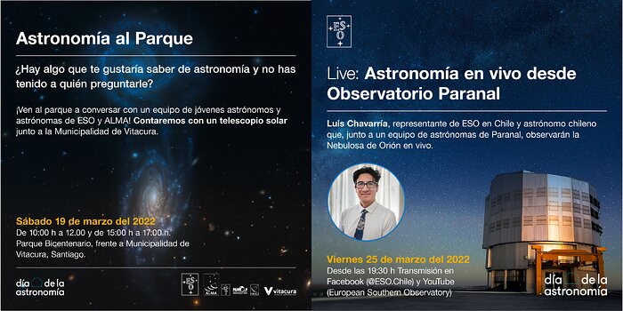 Imagen promocional del Día de la Astronomia de Chile 2022