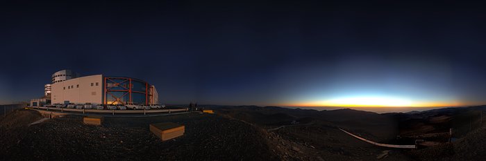 Panorama of VLT and control building