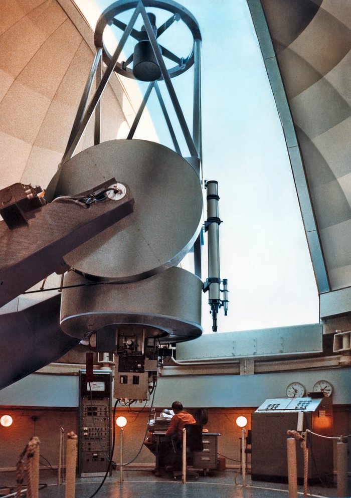 The ESO 1-metre telescope around 1969