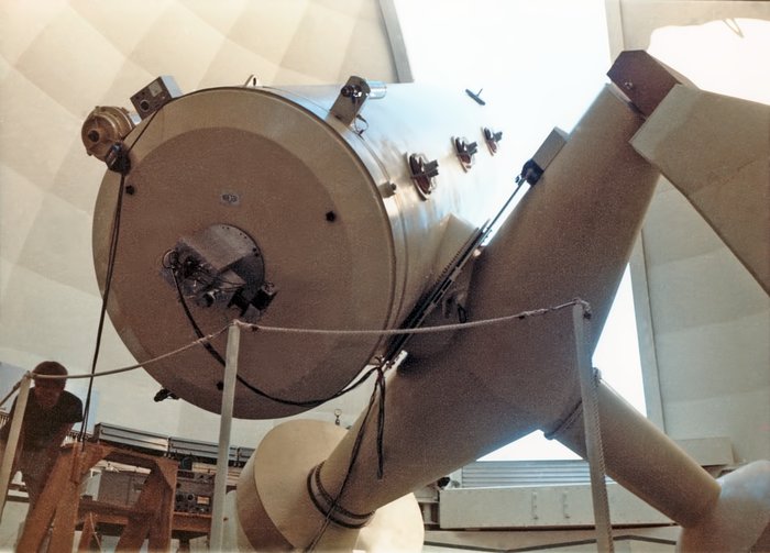 The ESO 1.52-metre telescope, circa 1969