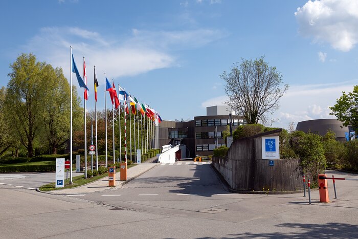 Flags at ESO Headquarters