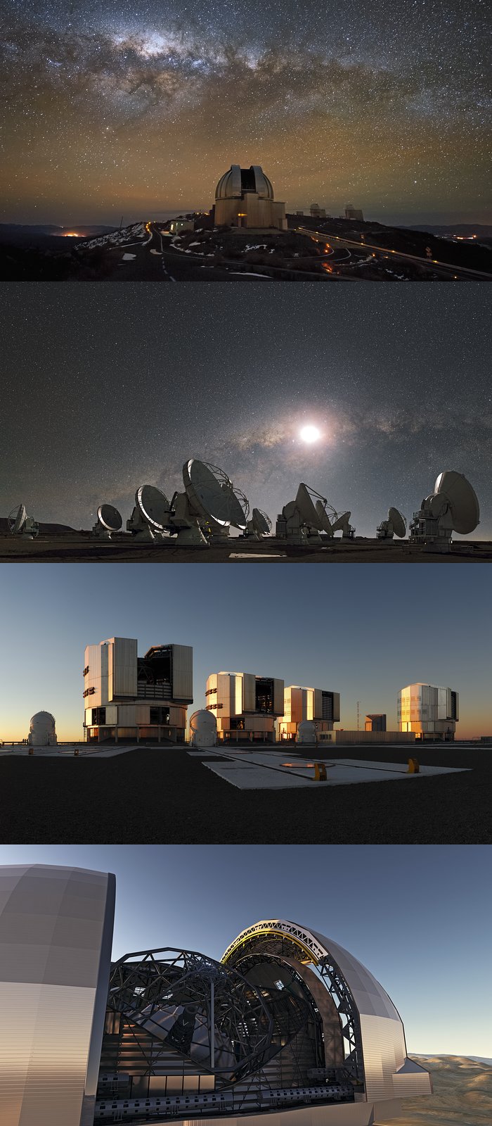 The four ESO observatories