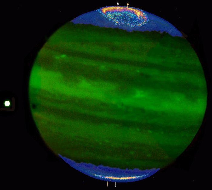 Jupiter's auroral ring and polar haze