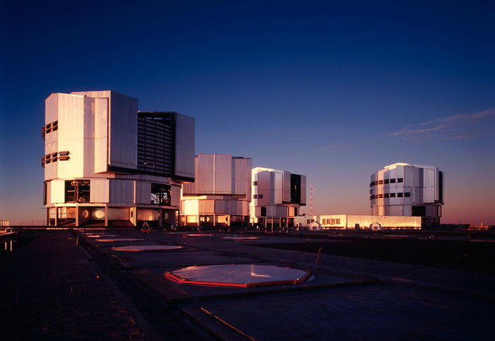 A view of VLT in Paranal