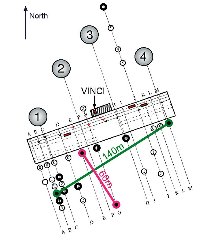 VLTI configuration for measurements of Achernar