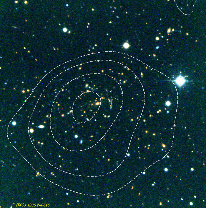 Massive cluster of galaxies RXCJ1206.2-0848