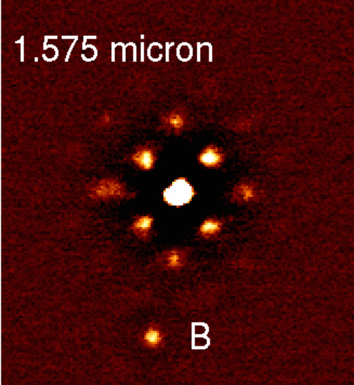 Images of SCR 1845-6357 A and B in different filters (NACO-SDI/VLT)